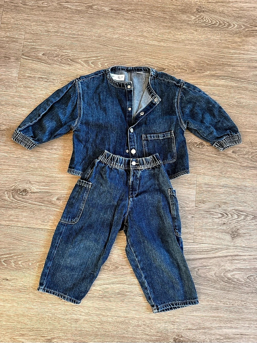 ZARA Baby Denim Matching Set Size 3-4Y